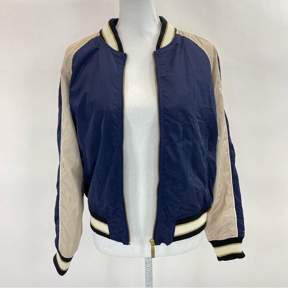 Nordstrom BP Bomber Jacket Medium Blue - Picture 10 of 16